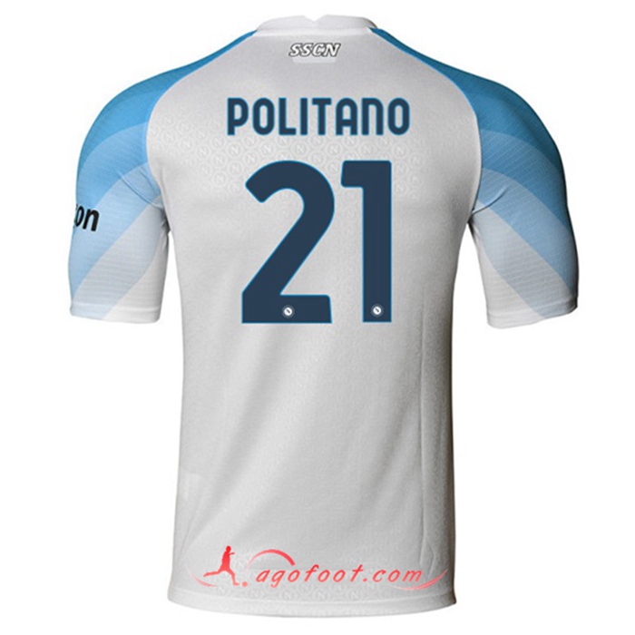 Maillot de Foot SSC Naples (POLITANO #21) 2022/2023 Exterieur