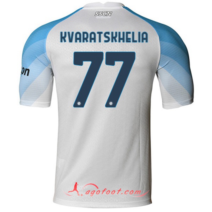 Maillot de Foot SSC Naples (KVARATSKHELIA #77) 2022/2023 Exterieur