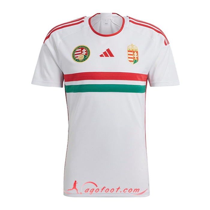 Nouveau Maillot Equipe Foot Hongrie Exterieur 2022/2023
