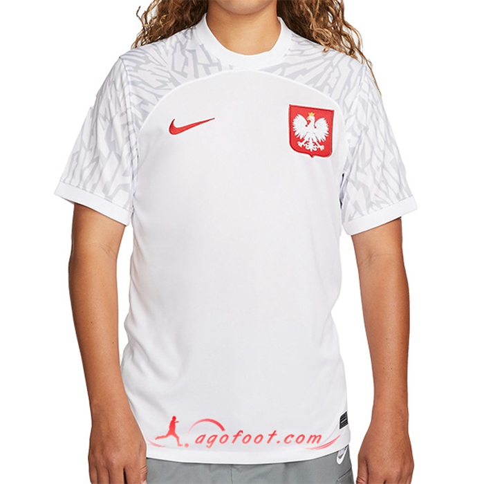 Nouveau Maillot Equipe Foot Pologne Domicile 2022/2023