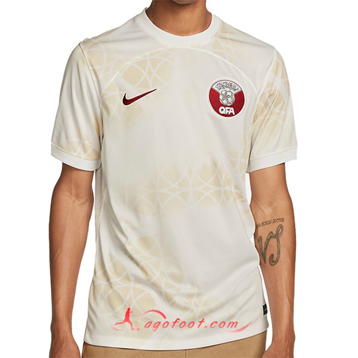 Nouveau Maillot Equipe Foot Qatar Exterieur 2022/2023