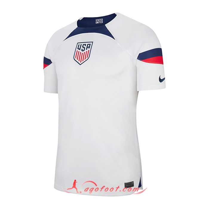 Nouveau Maillot Equipe Foot Etats-Unis Domicile 2022/2023
