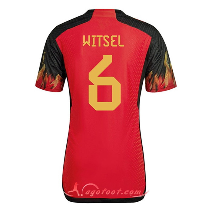 Maillot Equipe Foot Belgique (WITSEL #6) 2022/2023 Domicile