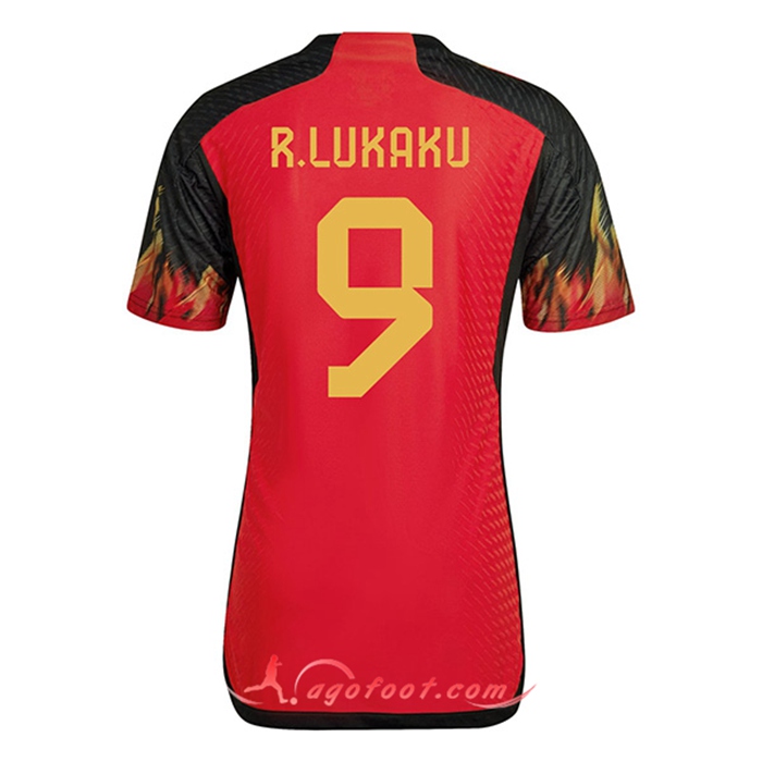 Maillot Equipe Foot Belgique (R.LUKAKU #9) 2022/2023 Domicile