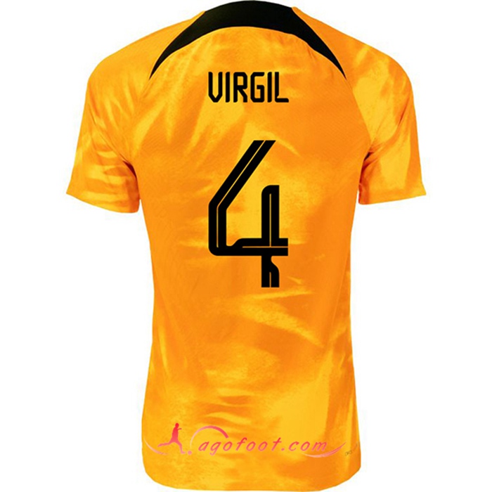 Maillot Equipe Foot Pays-Bas (VIRGIL #4) 2022/2023 Domicile