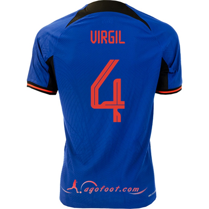 Maillot Equipe Foot Pays-Bas (VIRGIL #4) 2022/2023 Exterieur