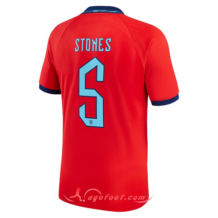 Maillot Equipe Foot Angleterre (STONES #5) 2022/2023 Exterieur