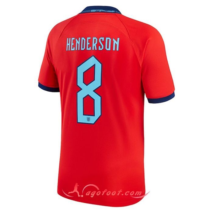 Maillot Equipe Foot Angleterre (HENDERSON #8) 2022/2023 Exterieur