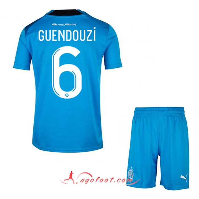 Maillot de Foot Marseille (GUENDOUZI #6) Enfants Third 2022/2023