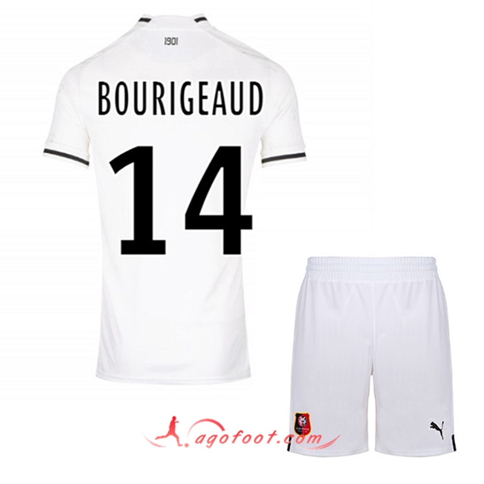 Maillot de Foot Stade Rennais (BOURIGEAUD #14) Enfants Exterieur 2022/2023