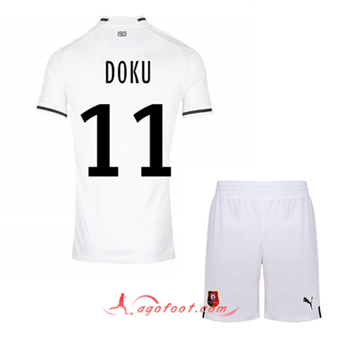 Maillot de Foot Stade Rennais (DOKU #11) Enfants Exterieur 2022/2023