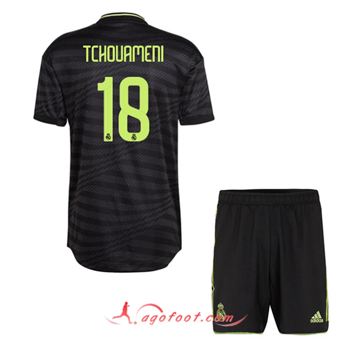 Maillot de Foot Real Madrid (TCHOUAMENI #18) Enfants Third 2022/2023
