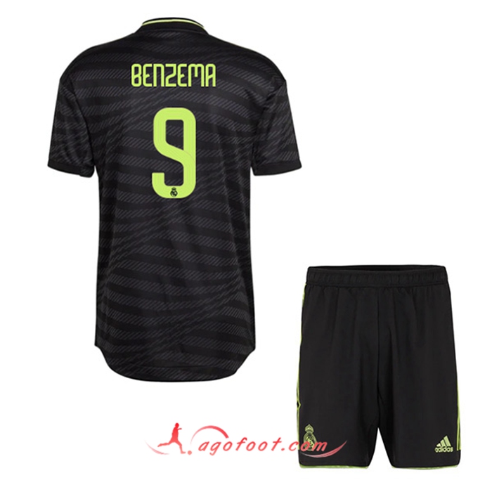 Maillot de Foot Real Madrid (BENZEMA #9) Enfants Third 2022/2023