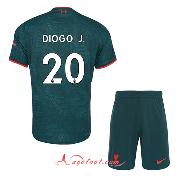 Maillot de Foot Liverpool (DIOGO J. #20) Enfants Third 2022/2023