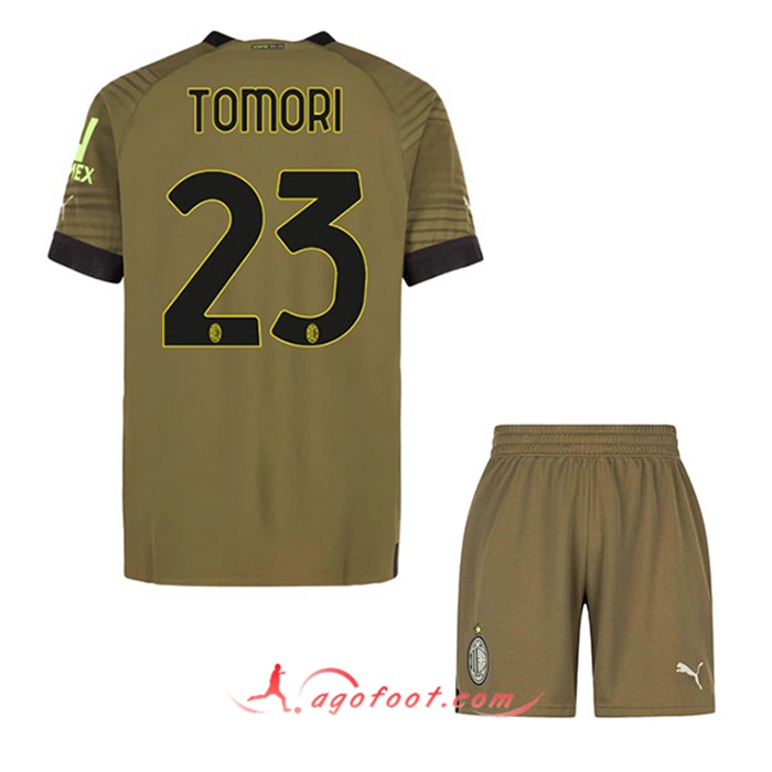 Maillot de Foot AC Milan (TOMORI #23) Enfants Third 2022/2023