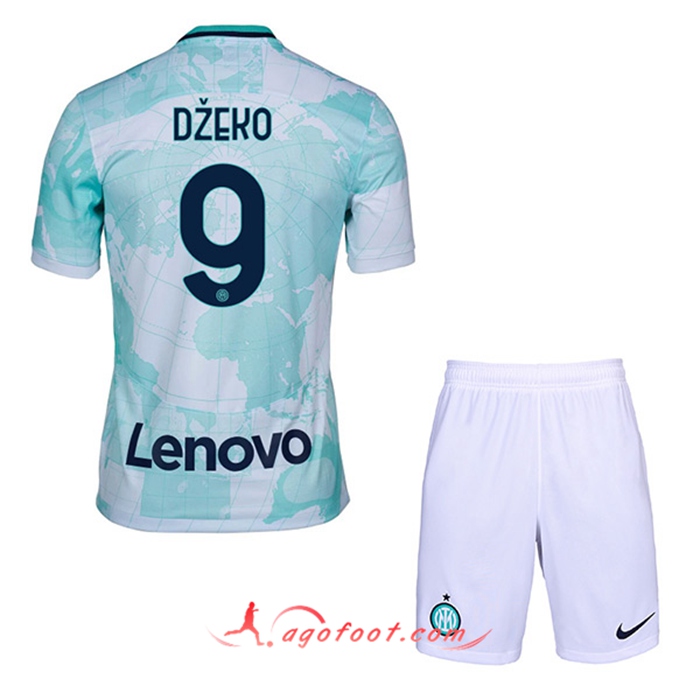 Maillot de Foot Inter Milan (DŽEKO #9) Enfants Exterieur 2022/2023
