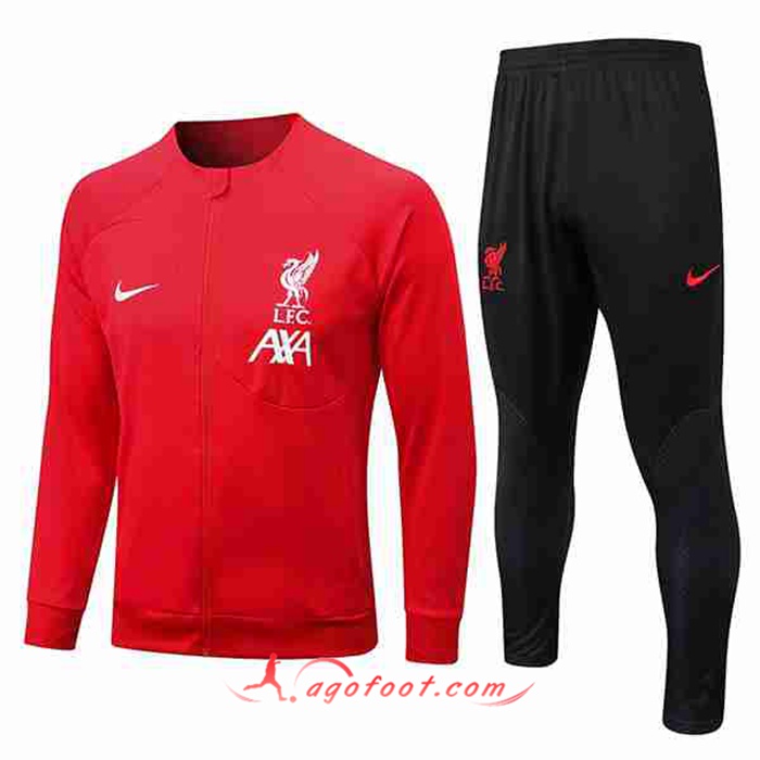 Ensemble Survetement de Foot - Veste FC Liverpool Rouge 2022/2023