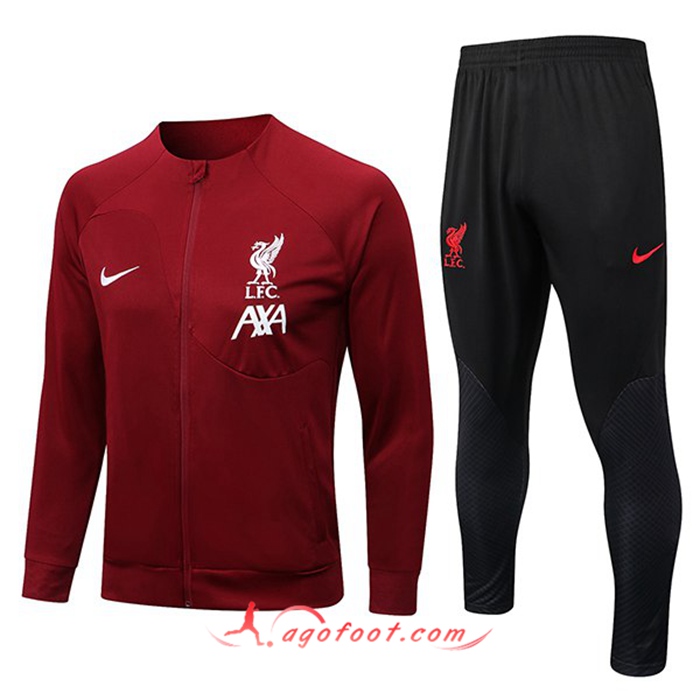 Ensemble Survetement de Foot - Veste FC Liverpool Rouge 2022/2023