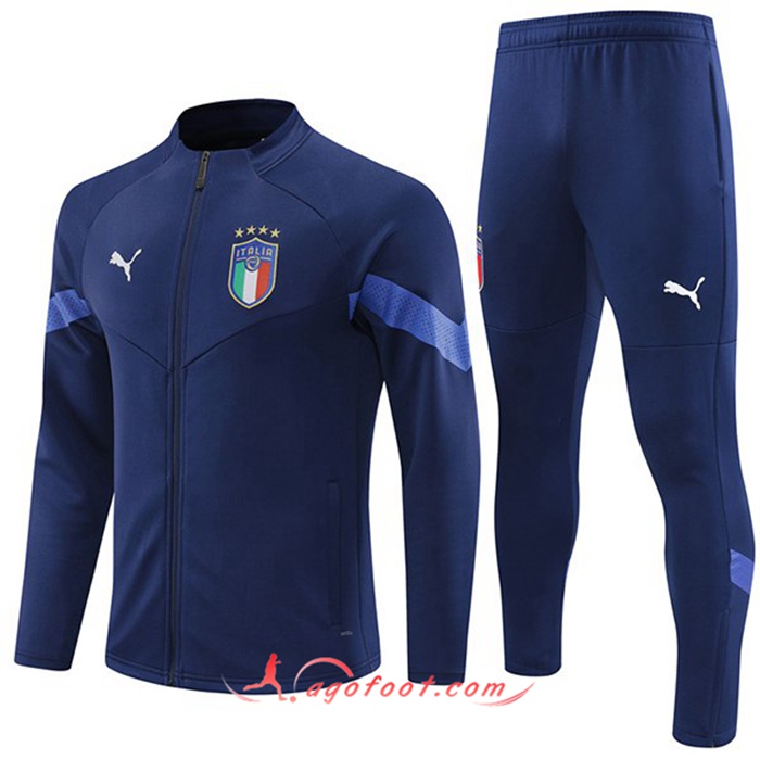 Ensemble Survetement de Foot - Veste Italie Bleu Marins 2022/2023