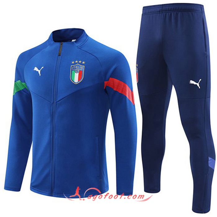 Ensemble Survetement de Foot - Veste Italie Bleu 2022/2023