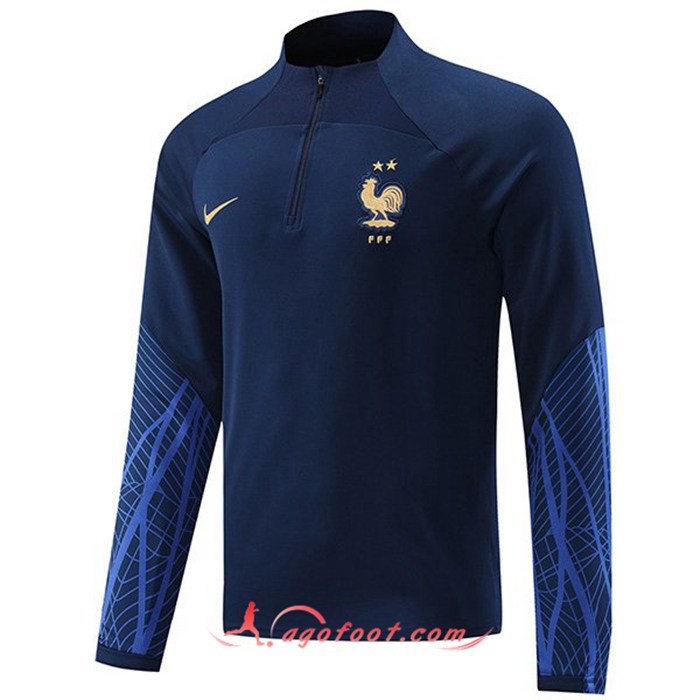 Sweatshirt Training France Bleu Marins 2022/2023