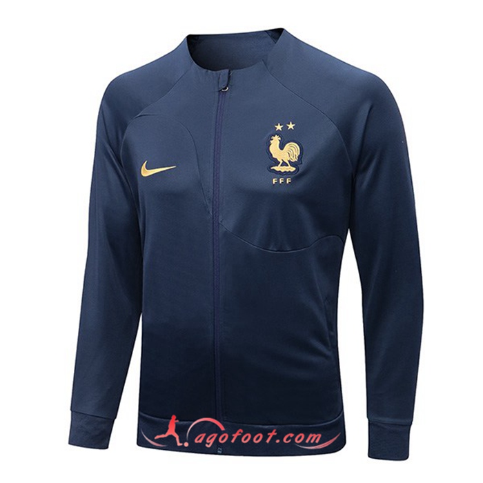 Veste Foot France Bleu Marin 2022/2023