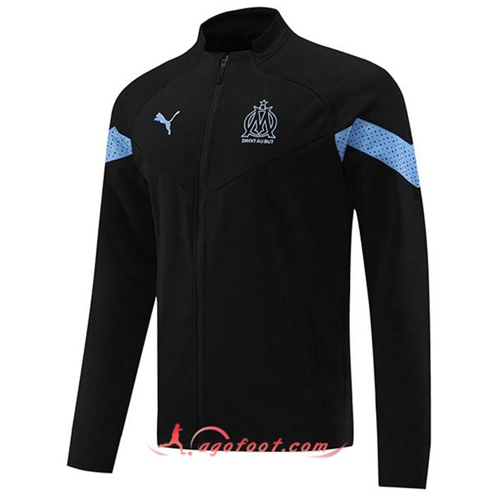 Veste Foot Marseille Noir 2022/2023