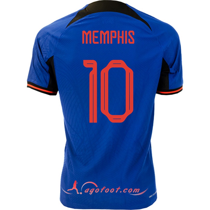 Maillot de Foot Pays-Bas （MEMPHIS #10）Coupe Du Monde 2022 Exterieur