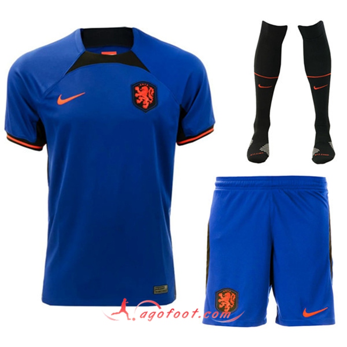 Ensemble Maillot Foot Pays-Bas Exterieur (Short + Chaussettes) 2022/2023