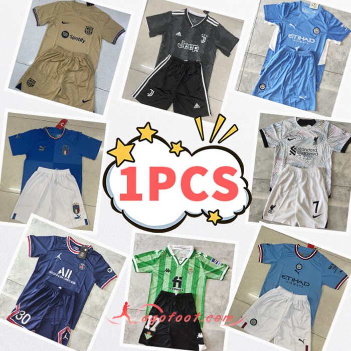 Maillot de Foot Enfant - Envoyé au Hasard 1PCS