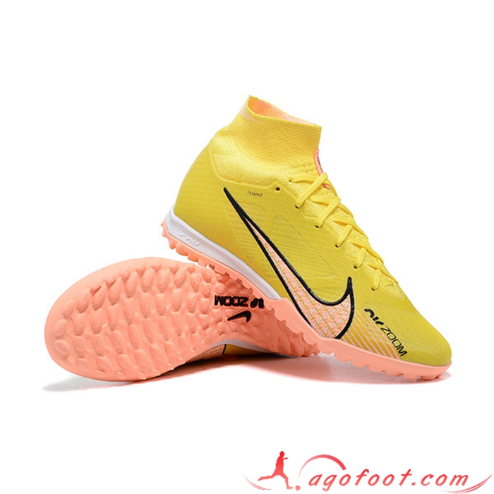 Nike Chaussures de Foot Superfly 8 Academy TF Jaune/Orange