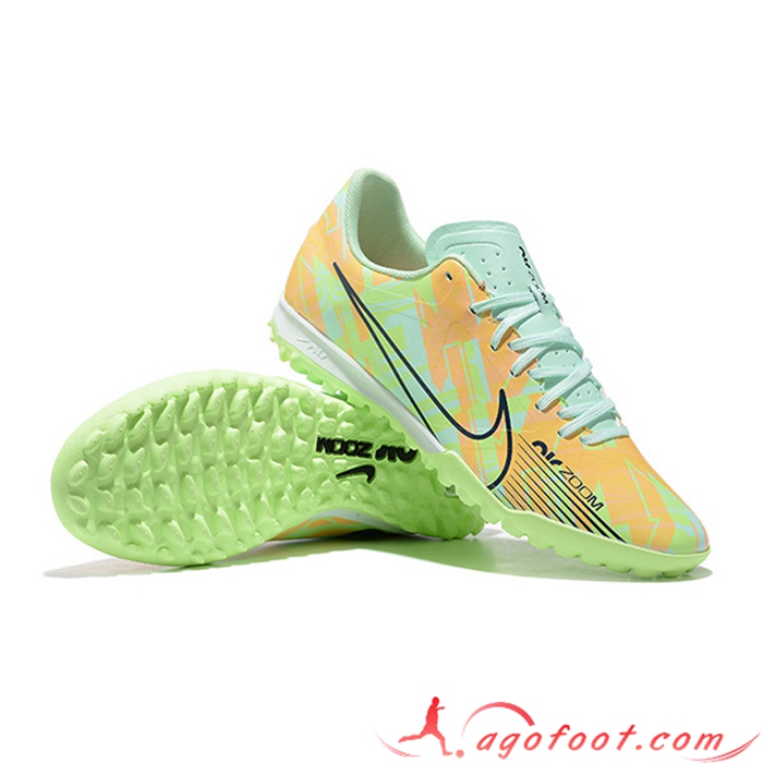 Nike Chaussures de Foot Air Zoom Mercurial Vapor- XV Academy TF Orange/Vert