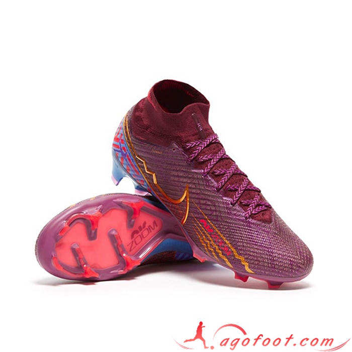 Nike Chaussures de Foot Air Zoom Mercurial Superfly IX Elite FG Pourpre