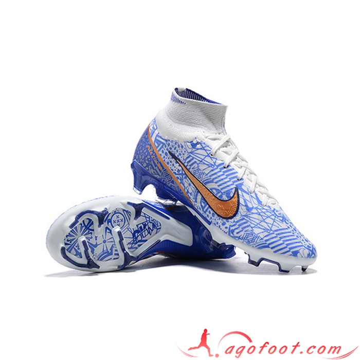 mercurial bleu et blanc