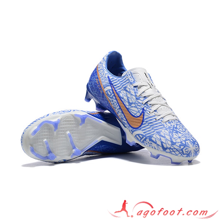 Nike Chaussures de Foot Mercurial Vapor XV FG Bleu/Blanc