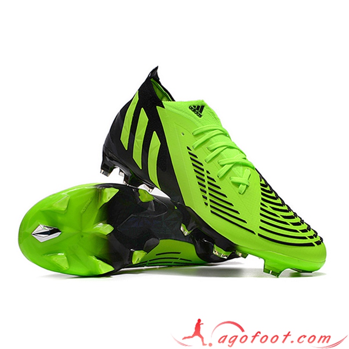 Adidas Chaussures de Foot Predator Edge Geometric.1 FG Vert/Noir
