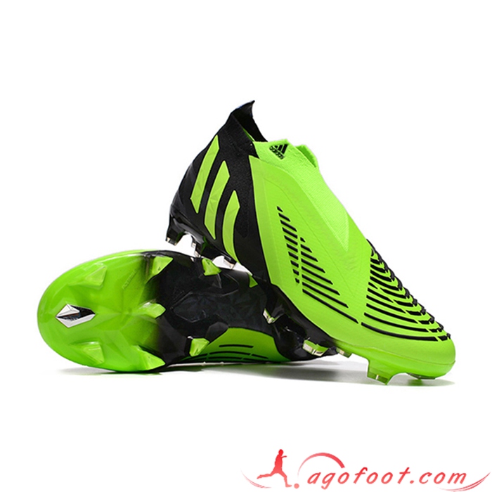 Adidas Chaussures de Foot Predator Edge Geometric+ FG Vert/Noir