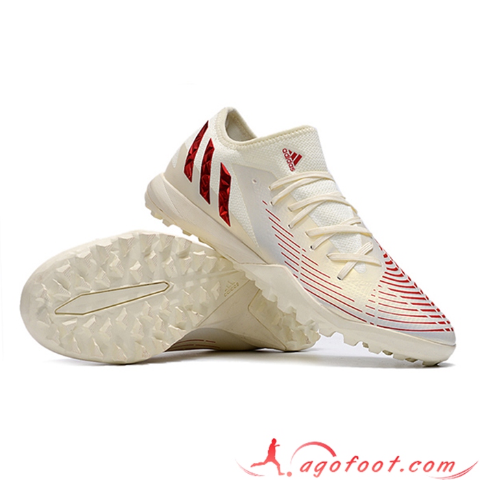 Adidas Chaussures de Foot Predator Edge.3 Low Blanc