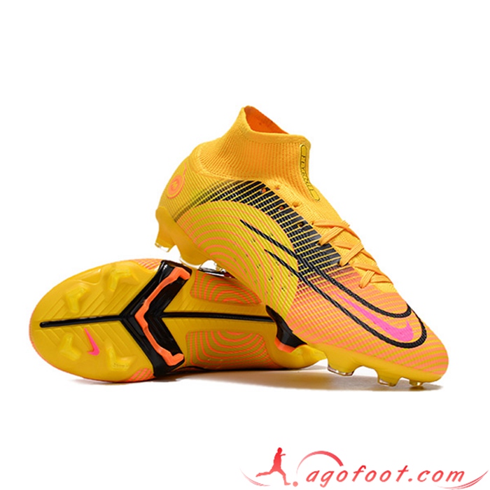 Nike Chaussures de Foot Mercurial 14 High Gang FG Orange