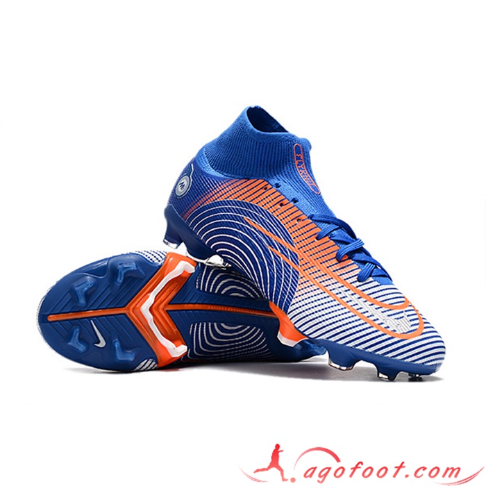 Nike Chaussures de Foot Mercurial 14 High Gang FG Bleu