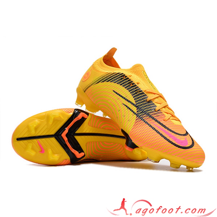 Nike Chaussures de Foot Mercurial 14 Low Gang FG Orange