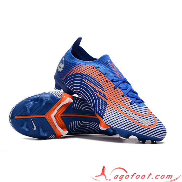 Nike Chaussures de Foot Mercurial 14 Low Gang FG Bleu