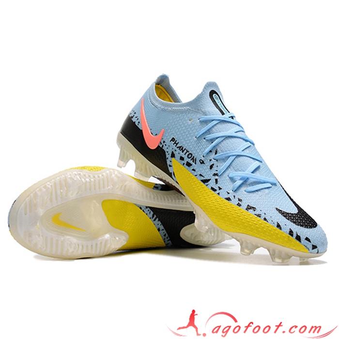 Nike Chaussures de Foot Phantom GT2 Elite FG Bleu Clair