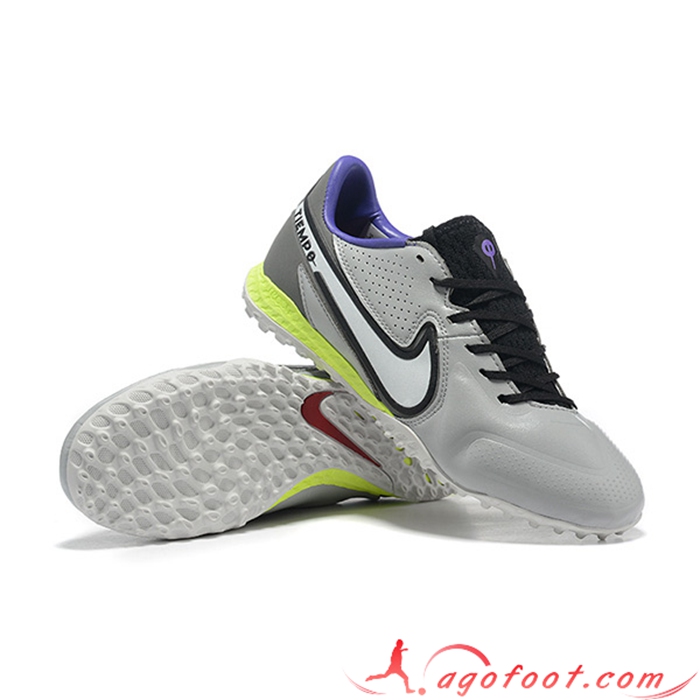 Nike Chaussures de Foot Tiempo Legend 9TF Gris