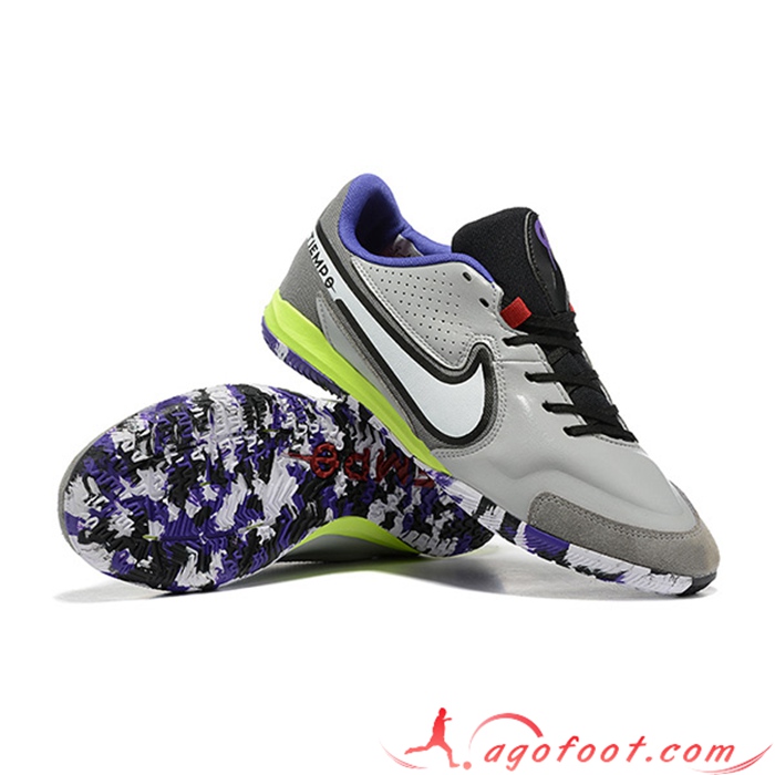 Nike Chaussures de Foot Tiempo Legend 9TF Gris
