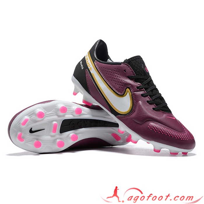Nike Chaussures de Foot Tiempo Legend 9 Elite FG Pourpre