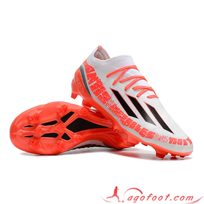 Adidas Chaussures de Foot X Speedportal .1 2022 World Cup Boots FG Blanc/Rouge