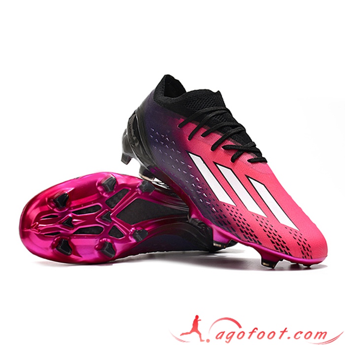 Adidas Chaussures de Foot X Speedportal .1 2022 World Cup Boots FG Pourpre/Rose