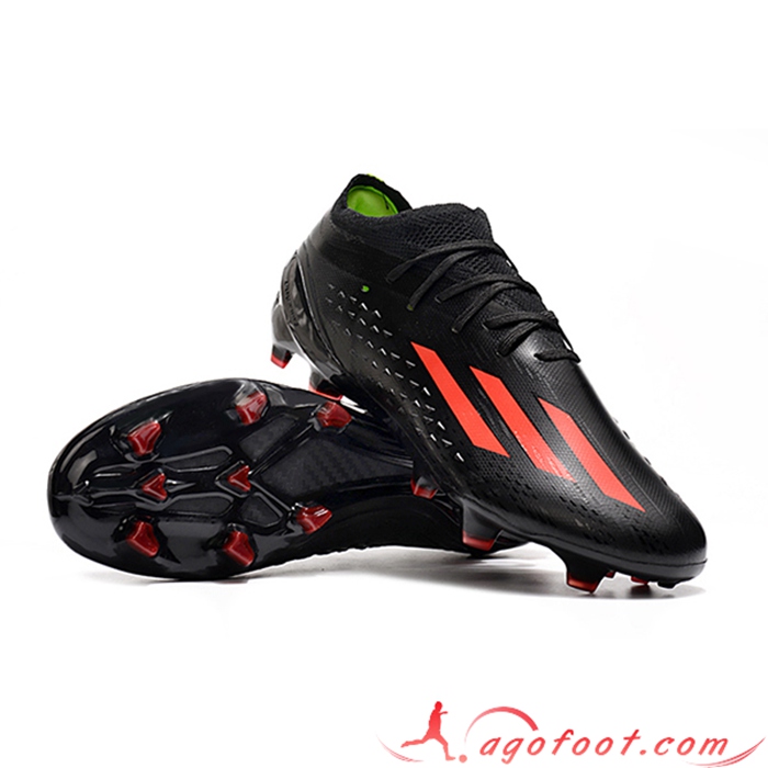 Adidas Chaussures de Foot X Speedportal .1 2022 World Cup Boots FG Pourpre Noir