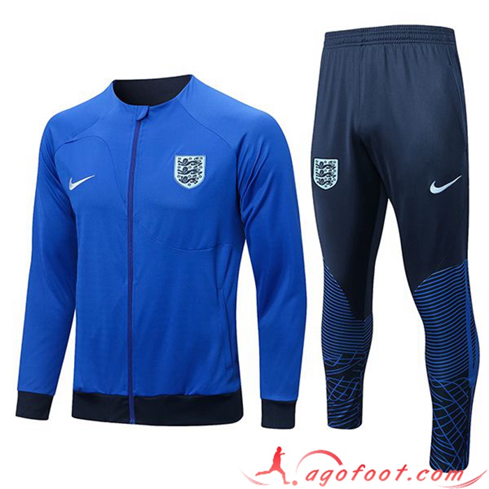 Ensemble Survetement de Foot - Veste Angleterre Bleu 2022/2023